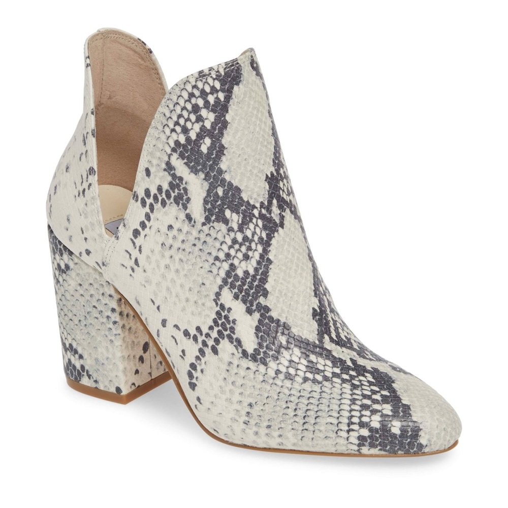 Steve Madden Rookie Bootie snake skin 6.5 new